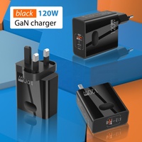 Nouveau 120W TYPE-C + QC3.0 Chargeur électrique à charge rapide 33W PD Adaptateur secteur