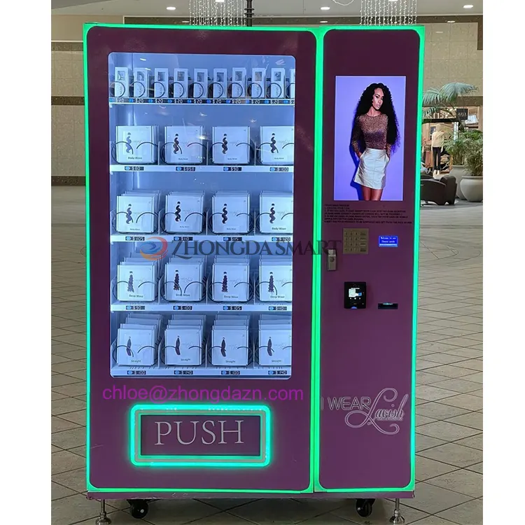 Hot Selling Kartenleser Perücken und Wimpern Vending Machine maßge schneiderte Handy-Box Vending Machine Dododots