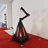 Düğün, Ticari Etkinlikler ve Partiler için iPad Kamera, DSLR, SLR ile Uyumlu Robotik Kol 360 Derece Ağır Çekim Fotoğraf Kabini