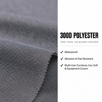 Tissu tissé en polyester jacquard bicolore enduit de PU, imperméable et durable 300D, pour les housses de générateurs et les housses d'équipements de piscine