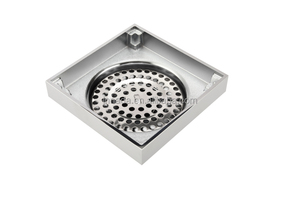 Escurridor <span class=keywords><strong>de</strong></span> latón para suelo <span class=keywords><strong>de</strong></span> ducha, escurridor <span class=keywords><strong>de</strong></span> suelo cuadrado, sifón para baño y ducha - Product Image 5