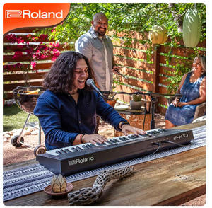 Pianos Digitales <span class=keywords><strong>Roland</strong></span> EX10 de <span class=keywords><strong>61</strong></span> <span class=keywords><strong>Teclas</strong></span> para Interpretación Profesional y Acompañamiento, <span class=keywords><strong>Teclas</strong></span> de Piano Electrónico Semipesadas EX50 - Product Image 3