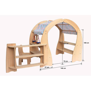 Rincón de Lectura para Jardín de Infancia, Muebles para Preescolar, Muebles para Aula <span class=keywords><strong>Montessori</strong></span>, Suministros para Guardería, Estantería de Madera para Niños - Product Image 3