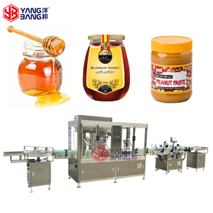 Tự động mật ong Jar điền đóng nắp và ghi nhãn máy cho dây chuyền sản xuất nước sốt cà chua mứt trái cây Ong Mật ong đóng chai máy - Product Image 1