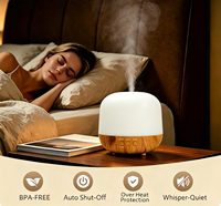 Diffuseur d'aromathérapie à ultrasons effet bois, brume froide, purificateur d'air, diffuseur de parfum, diffuseur d'huiles essentielles pour la maison