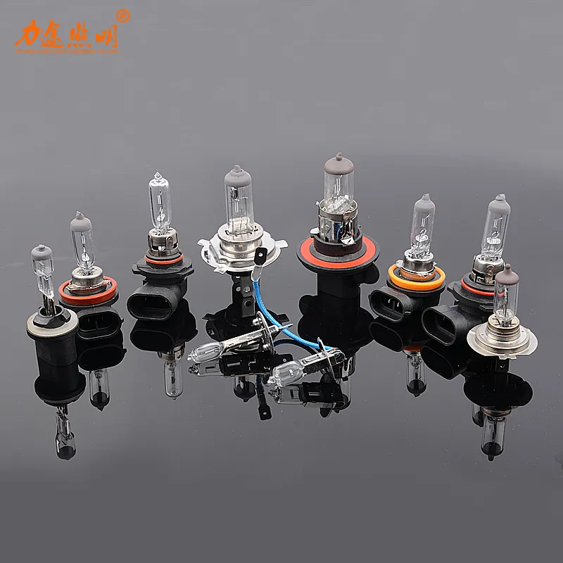 Bóng đèn Halogen H1 H3 H4 H7 H8 H9 H11 9005 HB3 9006 HB4 12V 55W 5000K Đèn Pha Xe thủy tinh thạch anh