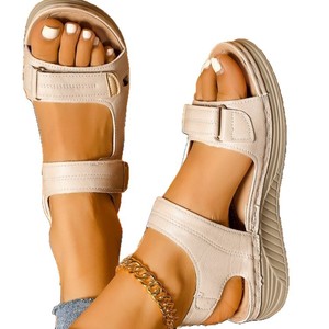 Women Wedge Sandals Summer New Style Thick Sole European and American Style Roman Sandals Wholesale - Product Image 5