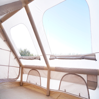 Tente de camping gonflable de luxe, pliable, imperméable, portable, pour l'extérieur, pour la famille, utilisation estivale, une chambre, grande taille