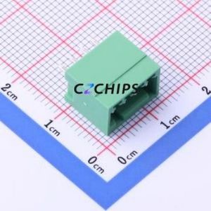 DB2EVC-2.54-4P-GN Plug-in Terminal Block Through hole,P=2.54mm Connector Board-to-Board / Socket - Closed 1x4P 2.54mm Green - Product Image 1