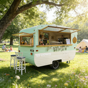 All Weather Mobile Food Service <b>Trailer</b> Mobile Fast Food Cart For Plaza And Scenic Spot - Product Image 1