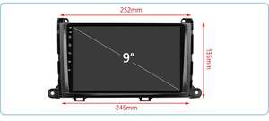 Lecteur DVD de voiture Android 9 pouces HD multimédia avec navigation GPS et CarPlay pour Toyota Sienna 2011-2014 - Product Image 5