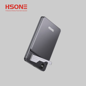 Chargeur sans fil magnétique 15W/20W avec corps en alliage d'aluminium, écran numérique, support pliable et trou pour cordon X6 - Product Image 5