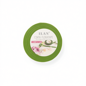Nastro floreale ILAN Floratape 12mm x 27.4m verde per composizioni floreali - Product Image 1