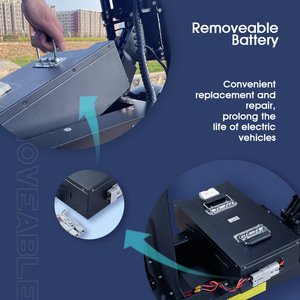 FLJ X14 <b>72V</b> Two Motors Escooter With Removable <b>Battery</b> High Powerful Scooter X14 Fat Tire Scooter X14 - Product Image 2