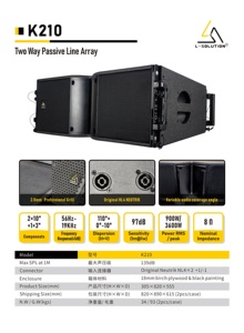 2ชิ้น K210A คู่ระบบลำโพงแบบแอคทีฟ10 "ลำโพงเสียงดีเจแบบมืออาชีพพร้อมแอมป์ในตัวและเอาต์พุตกำลังไฟสูง - Product Image 6