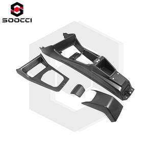 Copertura Console Centrale in Fibra di Carbonio Secca per <span class=keywords><strong>BMW</strong></span> G80 G81 M3 G82 G83 M4 G87 M2, Rivestimento Cruscotto con Caricatore Wireless/Portabicchieri - Product Image 3
