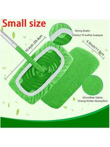 Tampons de nettoyage pour vadrouille <span class=keywords><strong>Swiffer</strong></span> Wet Dry à double usage, 8 pièces, tampon de recharge pour vadrouille rotative à absorption d'eau, recharge réutilisable en microfibre - Product Image 2