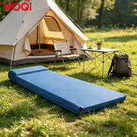 Matelas de couchage auto-gonflant en mousse à mémoire de forme WOQI pour le camping en voiture, mousse à mémoire de forme imperméable, tissu 30D, pour voiture/tente/SUV