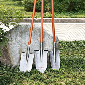<span class=keywords><strong>Pelle</strong></span> à pointe en acier au manganèse pour l'agriculture extérieure, manche en bois, pour creuser des arbres, orange/argent, 1,2 m/1,4 m - Product Image 3