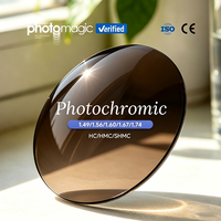 Photomagic Chine – Verres de lunettes 1.56 anti-lumière bleue, photochromiques gris/marron, verres optiques professionnels anti-lumière bleue – Meilleures ventes