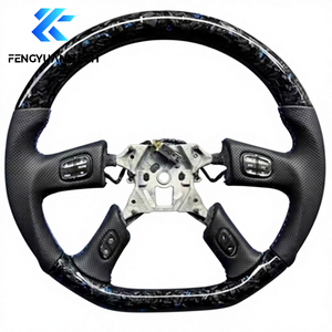 Volant <span class=keywords><strong>de</strong></span> voiture en cuir forgé <span class=keywords><strong>de</strong></span> haute qualité, Alcantara, fibre <span class=keywords><strong>de</strong></span> carbone, avec écran LED pour Hummer H2 H1 SUT H3 H3T H6 - Product Image 3