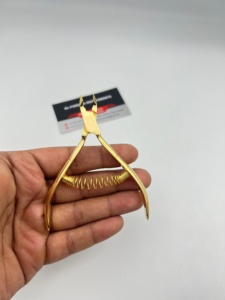 24K Gold Plated <b>Cuticle</b> Nail Nipper with Spring Curved Sharp Blade Custom Logo Manicure Pedicure Toe Finger Nail <b>Cutter</b> Clipper - Product Image 4