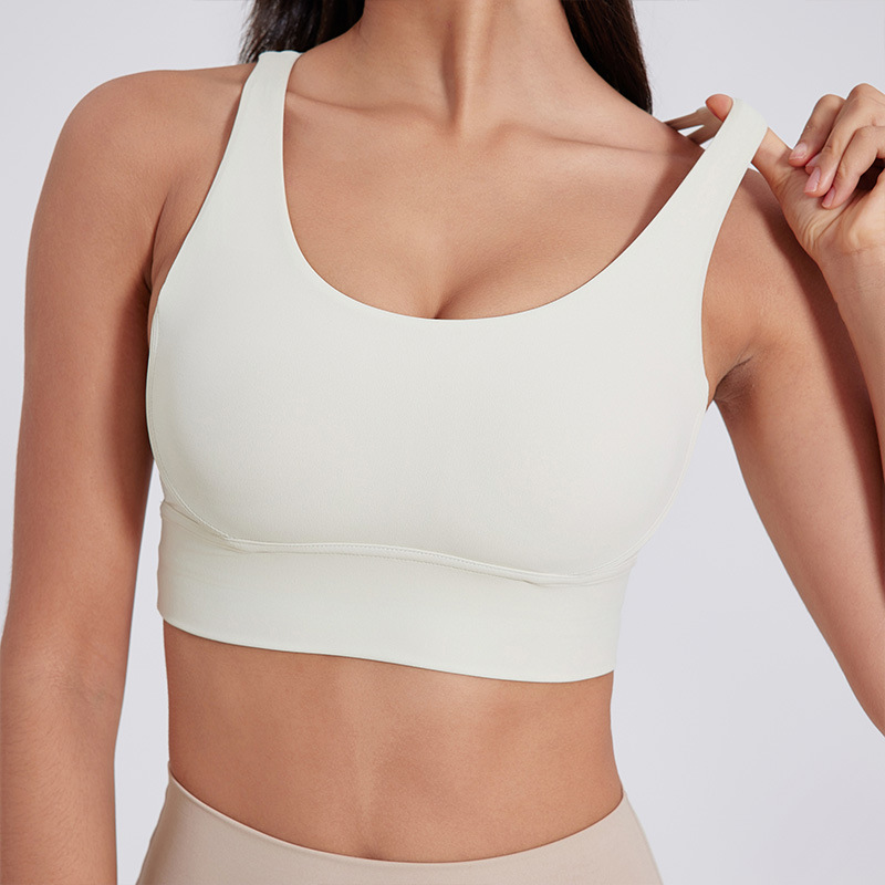 Reggiseno sportivo crema