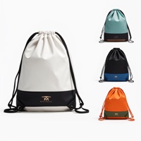 Sac à dos de sport de voyage léger et résistant personnalisé avec cordon de serrage, sac à dos à cordon de serrage imperméable