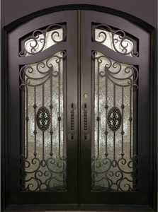 <span class=keywords><strong>Portal</strong></span> Exterior <span class=keywords><strong>de</strong></span> Hierro Forjado Ornamental <span class=keywords><strong>de</strong></span> Diseño Nuevo y Hermoso Prima 2025 con Inserciones <span class=keywords><strong>de</strong></span> Vidrio Templado para Entrada - Product Image 2