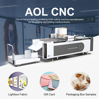 Plotter de corte plano CNC automático de alta velocidad AOL 1070 para película reflectante de adhesivos de advertencia con cuchilla de corte suave y cuchilla de arrastre