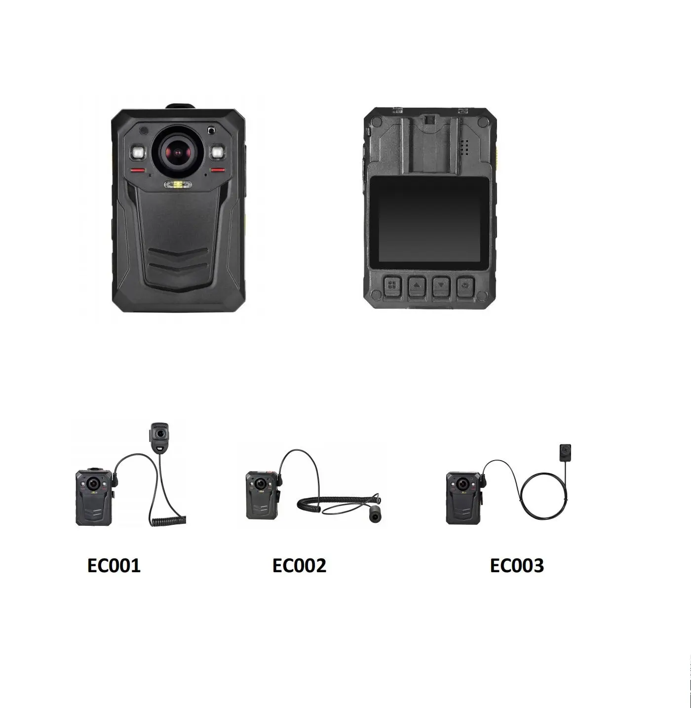 Ambarella S5lm Wetshandhaving 4G Wifi Gps Body Camera Systeem Met Externe Lens Hd Video Audio Recorder