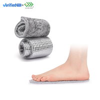 Semelles intérieures en feutre isolantes thermiques JOGHN en aluminium, absorbantes et respirantes, double face, pour usage décontracté