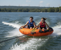 Tube flottant gonflable en PVC durable pour 2 personnes, sports nautiques, jeux aquatiques, océan, aire de jeux en plein air