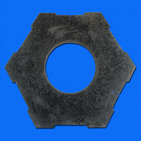 Plaque en céramique SiC, plaque de forme spéciale, isolateur en carbure de silicium, plaque irrégulière, haute résistance, noir, bonne résistance à l'oxydation