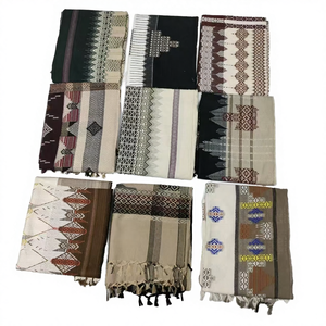 Saudi Arabia <b>Men</b> Autumn Embroidered Acrylic Shemagh Omani Masar Prayer Keffiyeh <b>Bandana</b> Scarf Shawl Muslim Apron 540g/pieces - Product Image 4