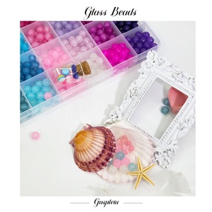 Ngày Valentine tùy chỉnh DIY Craft 72 màu sắc 1600PCS 8mm các loại vòng Vòng đeo tay thủy tinh làm kit pha lê hạt đối với trang sức làm - Product Image 4