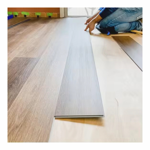 Plancher en vinyle SPC / PVC à noyau rigide en plastique de pierre, aspect bois, système de clic Unilin, entretien facile - Product Image 1