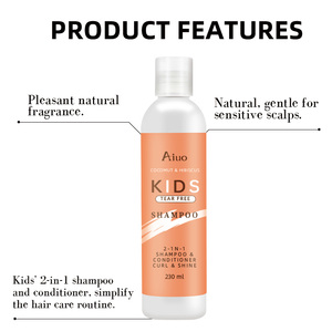 Nhãn Hiệu Riêng Trẻ Em Chăm Sóc Tóc Hữu Cơ Dầu Dừa Dưỡng Ẩm Nhẹ Nhàng Làm Sạch Sâu Sửa Chữa Trẻ Em Tóc Dầu Gội Điều Hòa 2 Trong 1 - Product Image 2