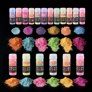 ชุดผงเรืองแสง LEQU Happy And Fun 12 สี ขนาด 20 กรัม ต่อสี สำหรับงาน DIY - Product Image 4