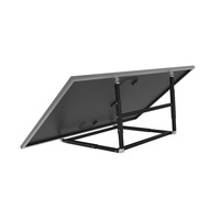 Système d'installation solaire photovoltaïque monocristallin MPPT Topcon 800W avec micro-onduleur et supports rétractables pour montage sur balcon