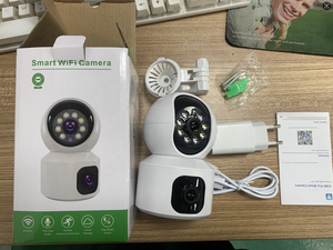 PTZ V380เลนส์คู่กล้องรักษาความปลอดภัยในร่ม4MP HD WiFi กล้อง CCTV ในตอนกลางคืนสัญญาณเตือนภัยสีเต็มรูปแบบ - Product Image 4