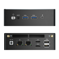 Potente Mini PC para Juegos AMD Ryzen7/9 6900HX/7840HS/7940HS 64GB DDR5 2TB NVME SSD USB4 Red 2.5G Wifi6 BT5.2
