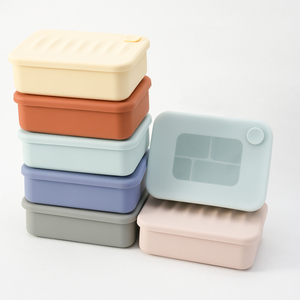 Food Grade <b>Microwave</b> Safe High Temperature Resistant Convenient Sealing Storage Baby Silicone <b>Lunch</b> <b>Box</b> - Product Image 4