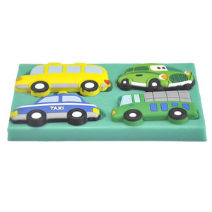 Fondant Silicone <b>Molds</b> 5Pcs Car Shape Non-Toxic Cake Decorating Tools for Baking - Product Image 2