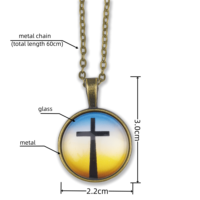 Collier en métal NFC avec versets bibliques étanches et musique Interface de communication RFID à fréquence NFC 213 Aucune application requise