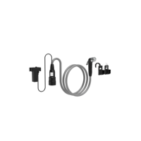 Kit de douche de camping intelligent OUTZONE - 1 pompe compacte à montage facile, support mains libres, ensemble de douche portable d'extérieur en plastique multifonction