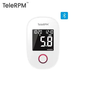 Toptan hassas 8 elektrot teknolojisi RPM diyabet testi makinesi bir adım Bluetooth kan şekeri monitörü tanrı ile Test şeritleri