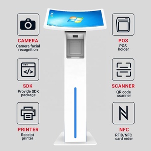 ODM Self Service Kiosks Receipt <b>Printer</b> QR Code <b>Scanner</b> Nfc RFID Reader 23.6" 32"self-service Food Ordering Kiosk Horizontal - Product Image 3