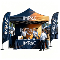 Tente de salon professionnelle en aluminium personnalisée, chapiteau, gazebo, auvent, événements promotionnels, tentes pliantes, cadeaux promotionnels, imperméable
