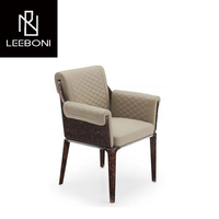 Chaises modernes de luxe en bois tissu nubuck contemporain personnalisé en usine de meubles pour la maison salle à manger chaise